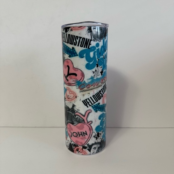 Yellowstone RIP Collage 20oz Skinny Tumbler - Picture 3 of 4